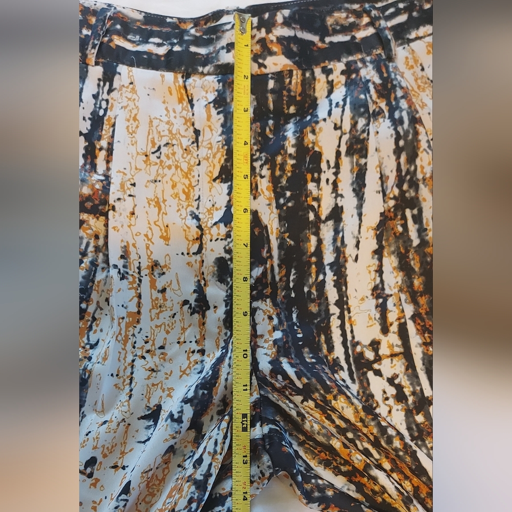 Zara Multicolor Abstract Print Trousers - Picture 4 of 10